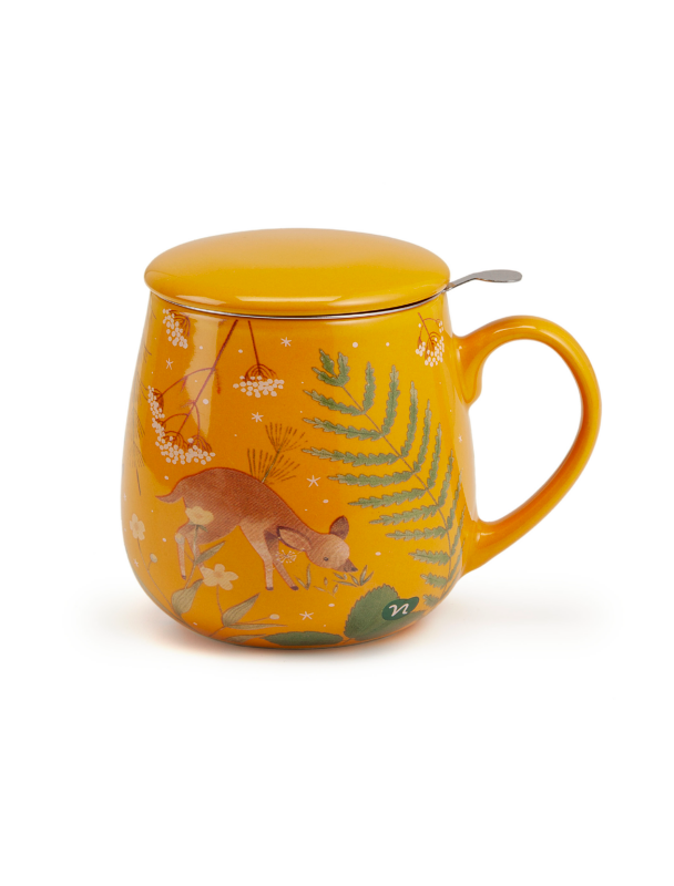 Neavita Infusi da Favola - Tazza Infusiera Ocra Capacità 380 ml