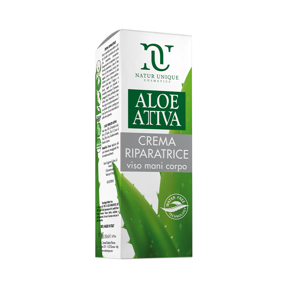Aloe Attiva Crema Riparatrice Viso Mani Corpo