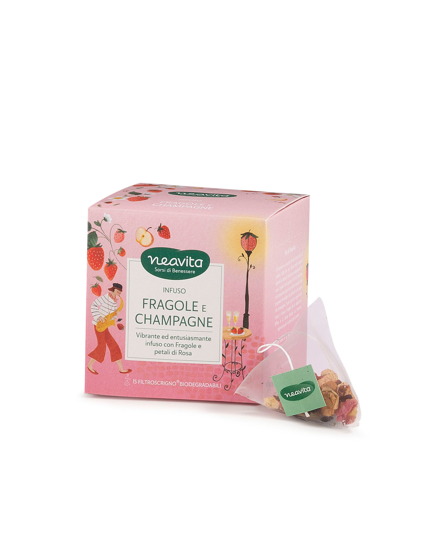 Tisana Fragole e Champagne Filtro Scrigno