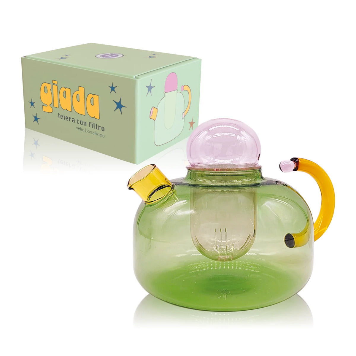 Himalaya - Teiera in vetro borosilicato - Giada