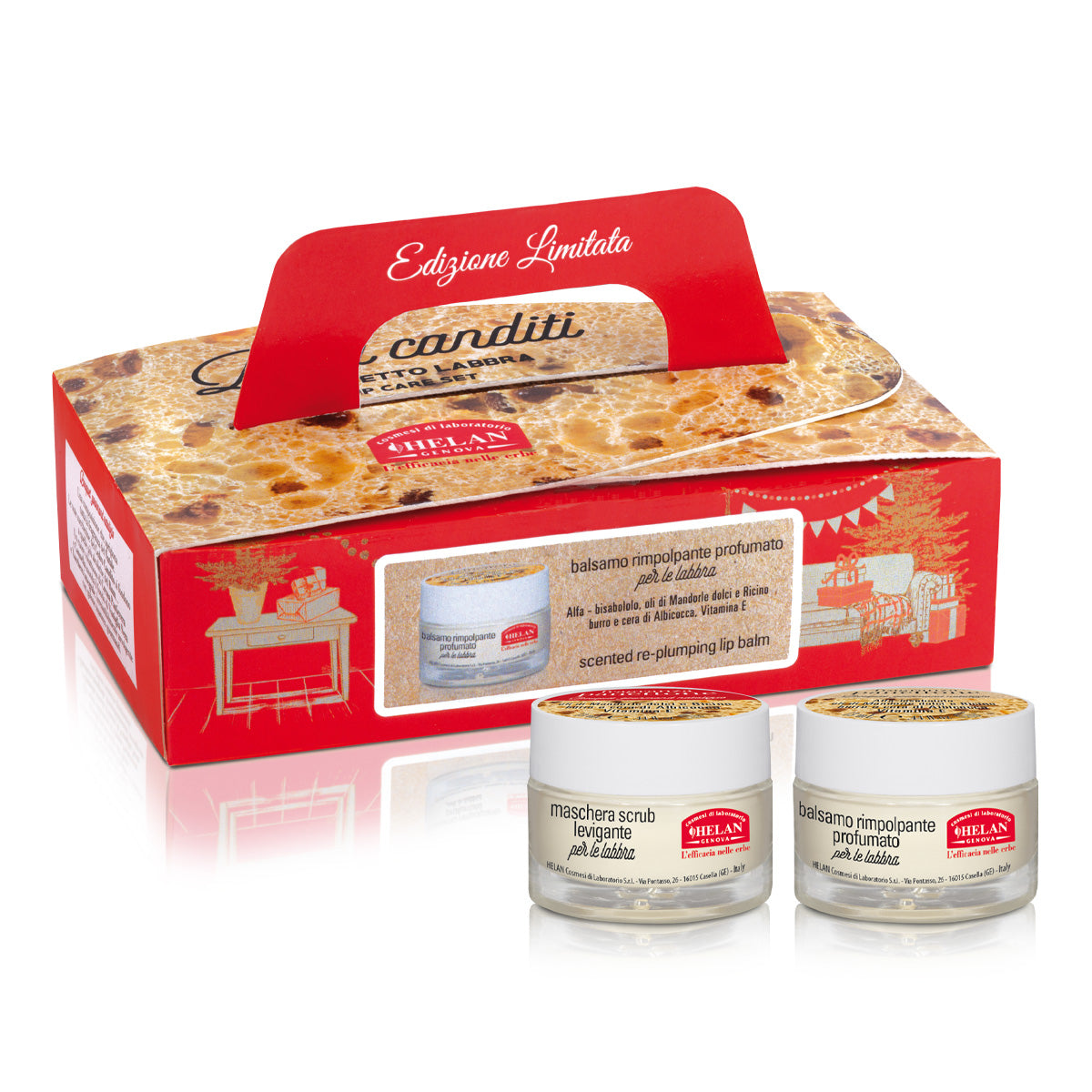 Helan - PANETTONE Fragranza Panettone Baci Canditi Cofanetto Labbra