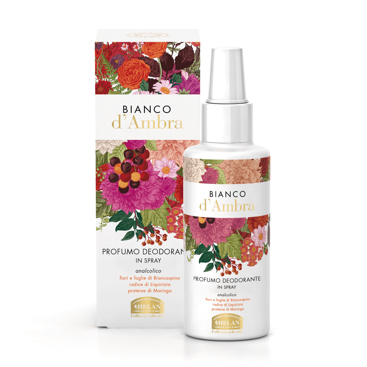 Helan - Bianco d'Ambra Profumo Deodorante Analcolico in Spray 100 ml