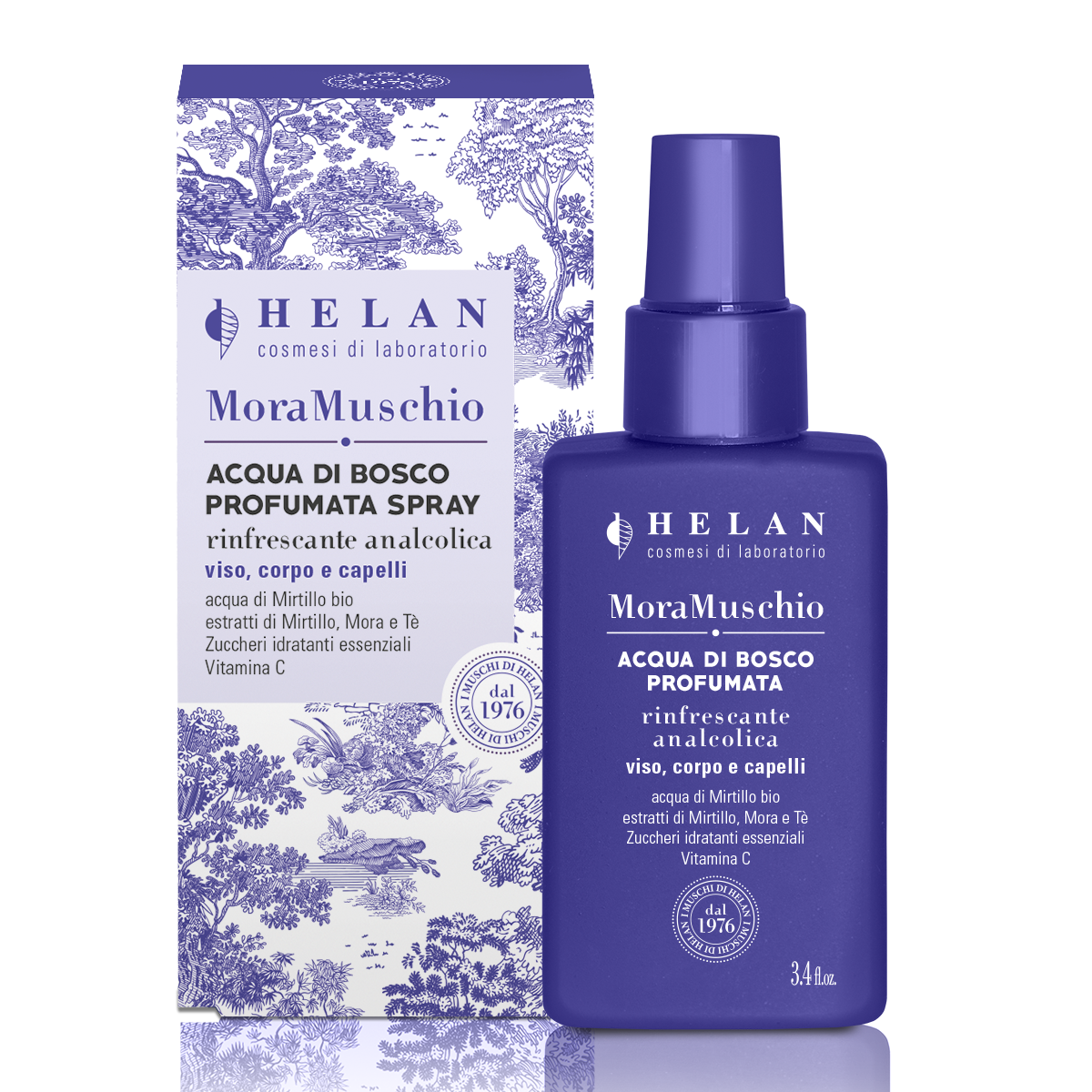 Helan - Mora Muschio Acqua di bosco profumata spray 100 ml