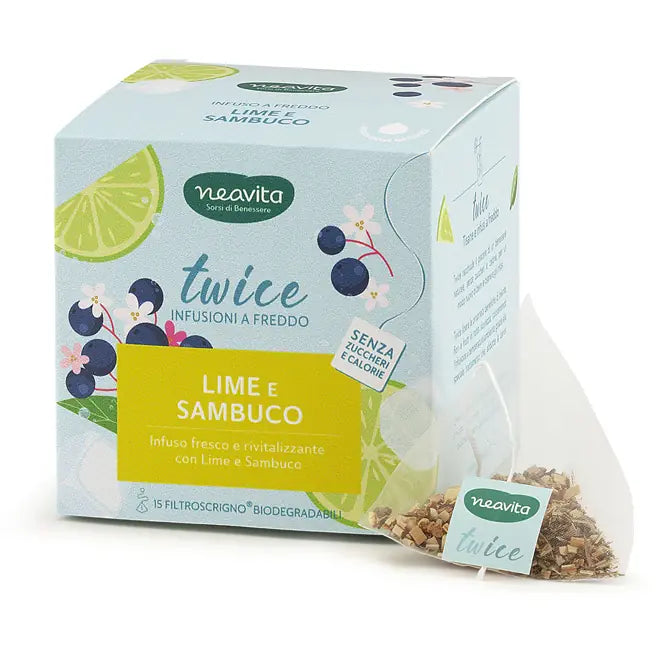 Twice Tisana Lime e Sambuco Infusione a Freddo 15 filtroscrigno