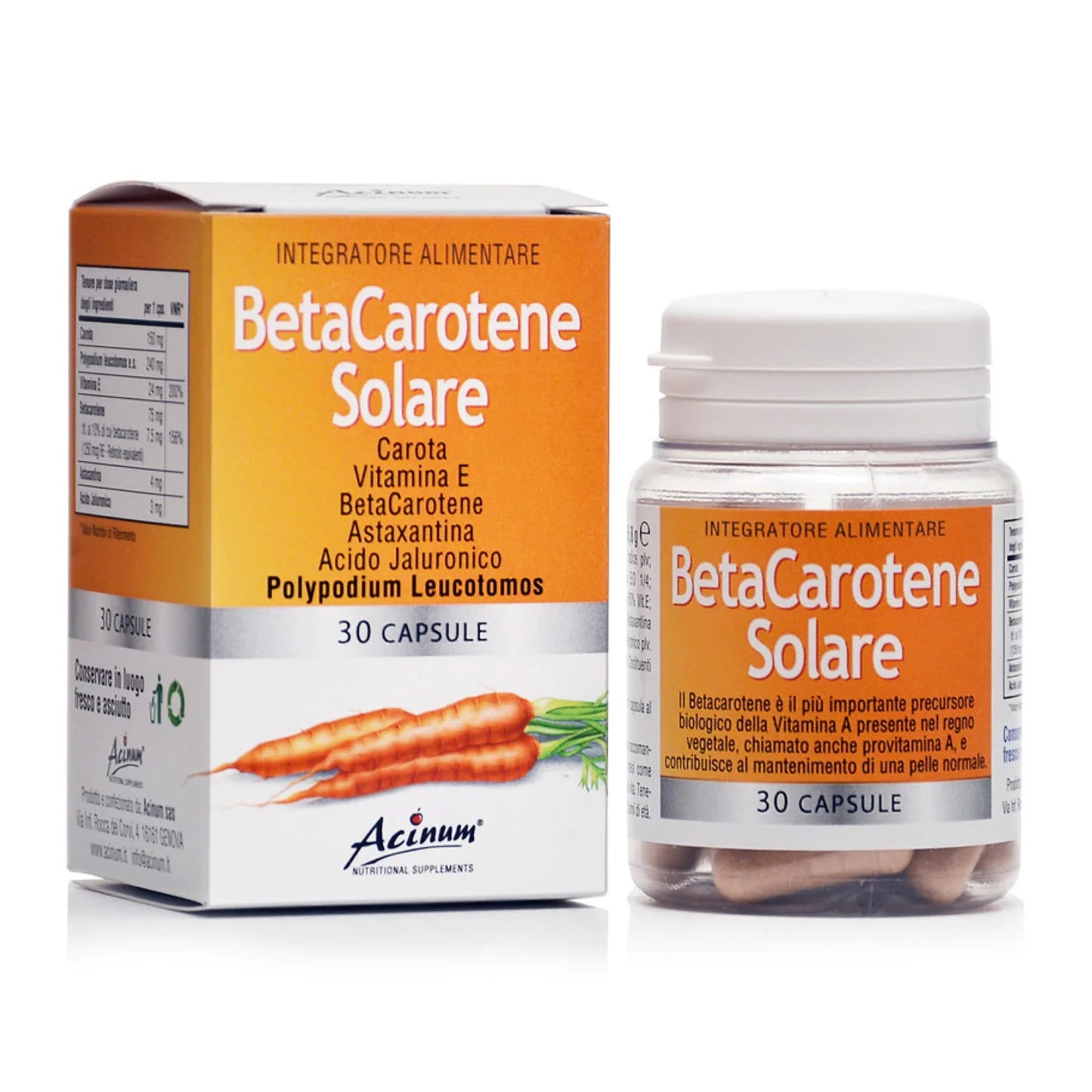 Beta-Carotene Solare 30 Capsule