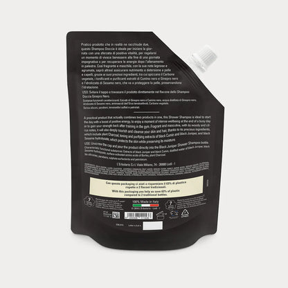 Ecoricarica Shampoo Doccia Energizzante Ginepro Nero 500 ml
