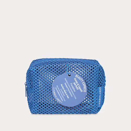 Beauty Express Corpo & Capelli Perfetti Kit Pochette con Bagnogel, Crema Profumata per il Corpo e Shampoo delicato in formato viaggio