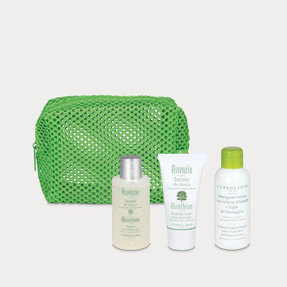 Beauty Express Comfort & Freschezza Kit Pochette con Bagnogel, Deodorante e Detergente intimo in formato viaggio