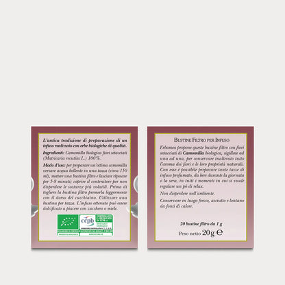 Infuso alla Camomilla 20 Bustine Filtro