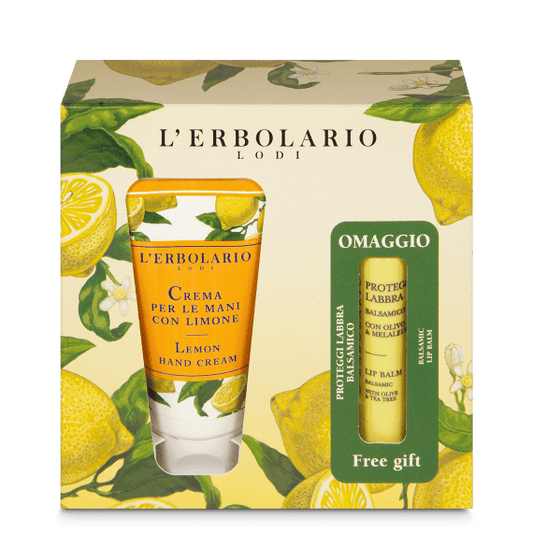 Crema Mani Limone e Proteggilabbra in omaggio