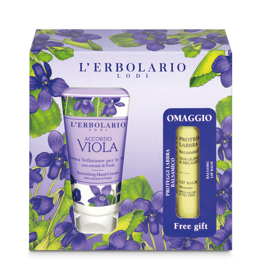 Crema Mani Accordo Viola e Proteggilabbra in omaggio