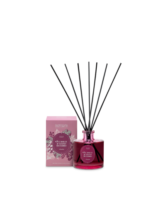 Nasoterapia - Diffusore Bastoncini Uve Dolci e Legno di Cedro 200 ml