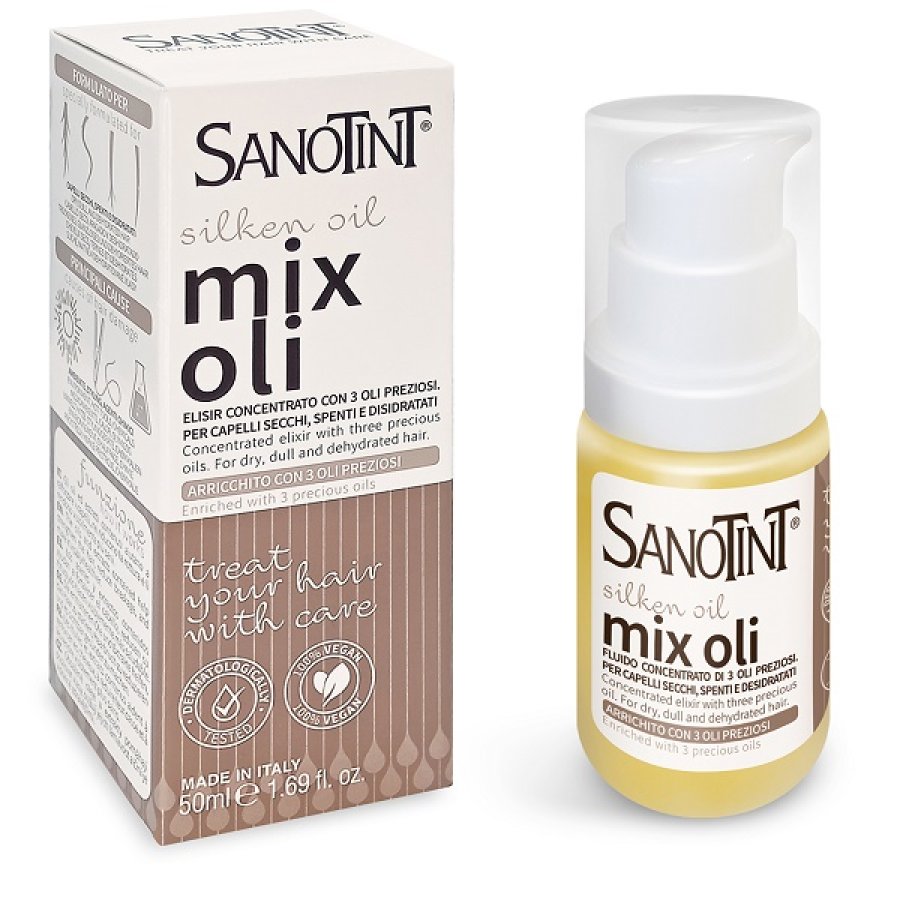 Sanotint - Mixoli Elixir Concentrato, Olio per Capelli Secchi, Spenti e Disidratati
