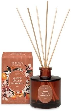 Nasoterapia - Diffusore a Bastoncini Arancio Dolce e Mandorla 200 ml
