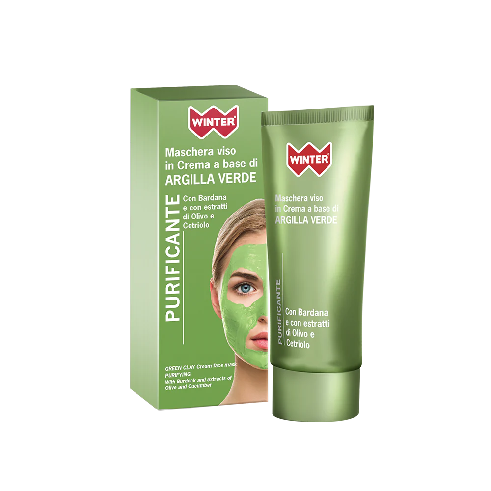 Maschera Viso Argilla