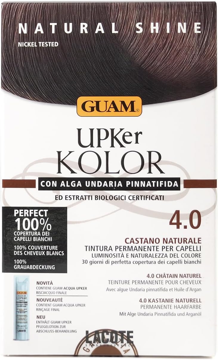 Tinta UPKer Natural Shine Tintura permanente Con Alga Undaria Pinnatifida
