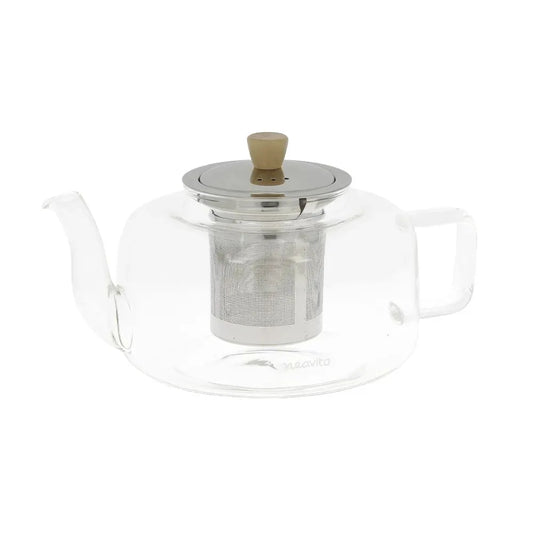Neavita -Teiera in vetro con filtro in acciaio da 900 ml Jasmine