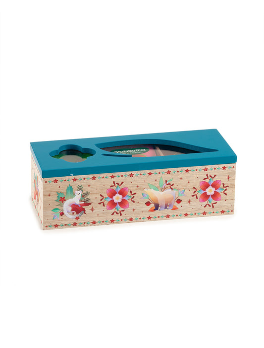 Neavita - Cofanetto Legno Bio Ottanio a 3 scomparti 15 tisane assortite
