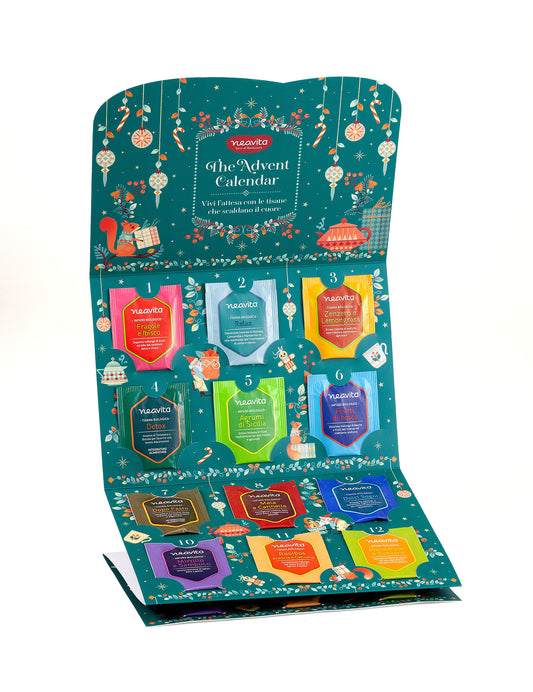 Neavita Calendario dell'Avvento 2025 - Tisane e Infusi in Filtro Bio