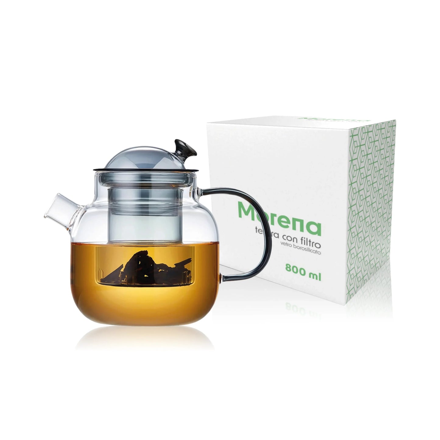 Teiera in vetro borosilicato - Morena 800 ml