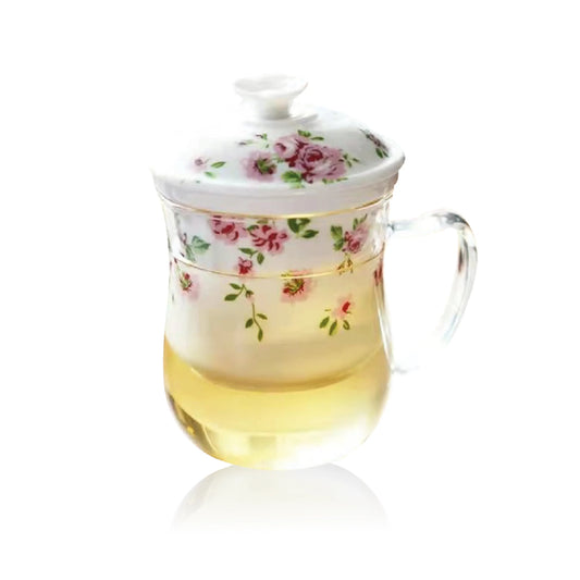 Infusiera in vetro borosilicato - Malva 350 ml