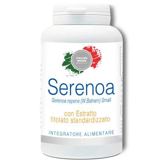 Serenoa Repens  (Saw Palmetto) 120 Capsule da 460 mg. La Serenoa Repens favorisce la funzionalità della prostata e il benessere delle vie urinarie.