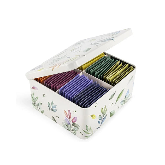 Valverbe - Tisane biologiche - Cofanetto in latta 8 gusti, 64 Filtri