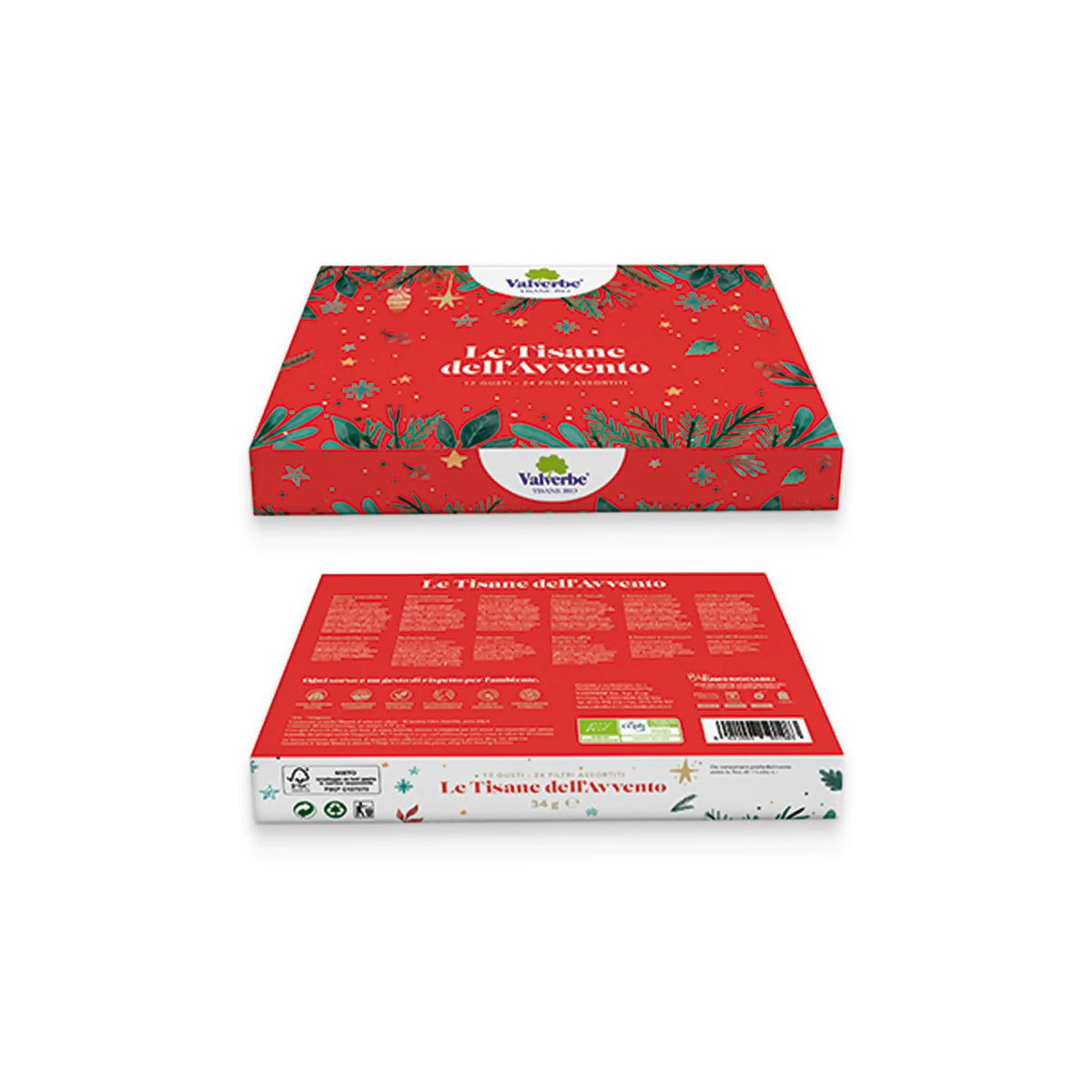 Valverbe - Tisane biologiche - Calendario dell'Avvento 12 gusti
