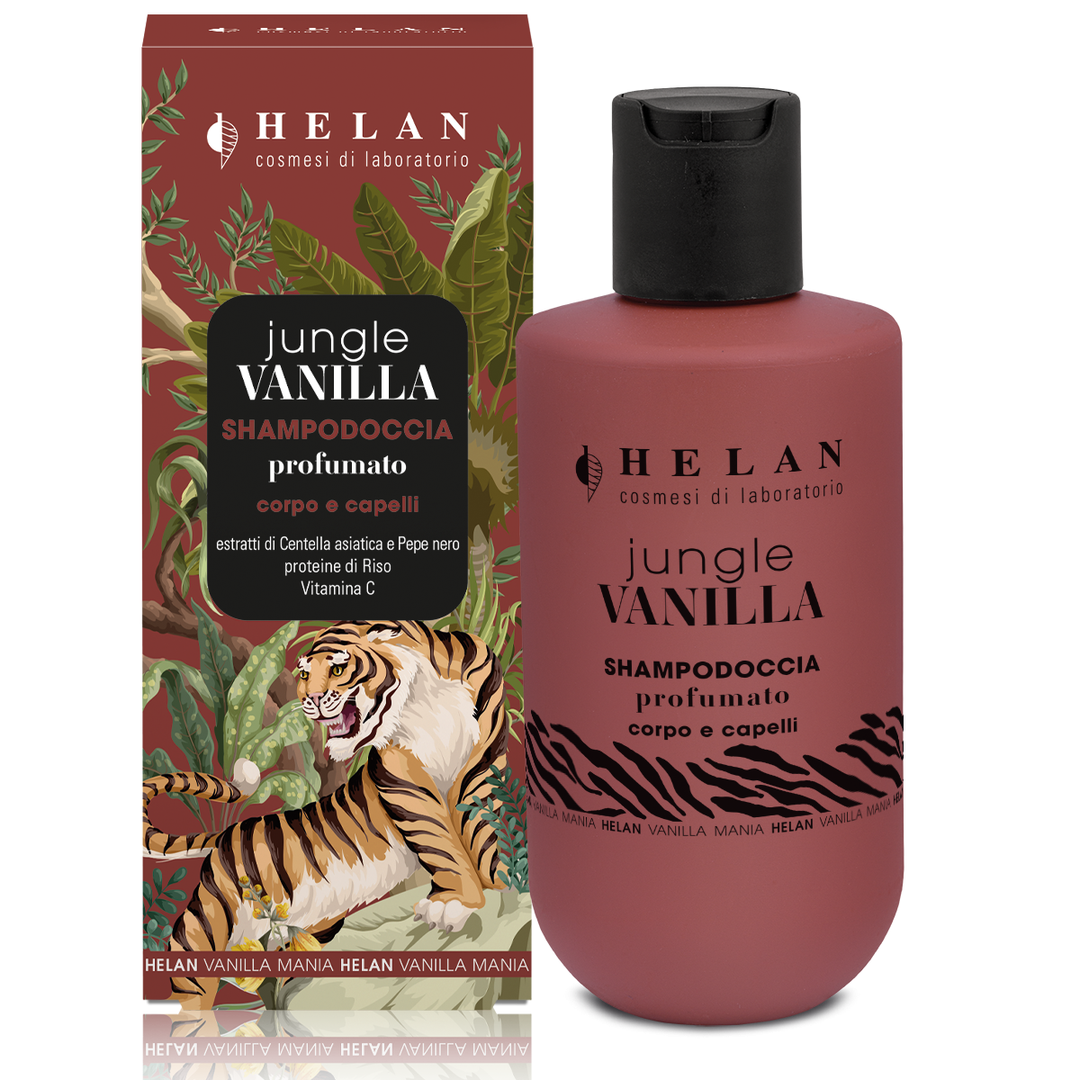 Helan - VANILLA MANIA Jungle Vanilla Shampoo doccia Profumato 200 ml