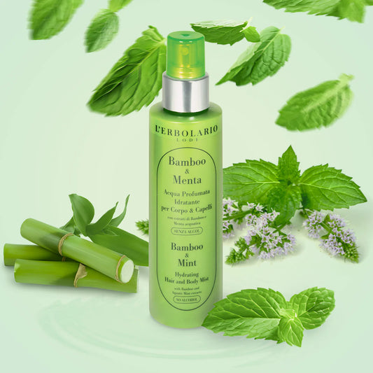 Acqua profumata Idratante per Corpo e Capelli  Bamboo e Menta 150 ml