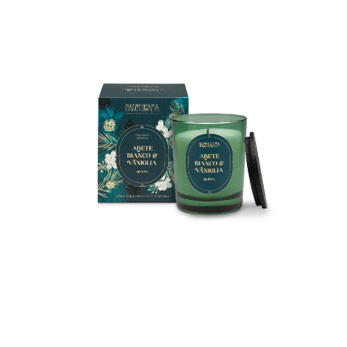 Nasoterapia - Candela Profumata con Oli Essenziali - Abete Bianco e Vaniglia 180gr