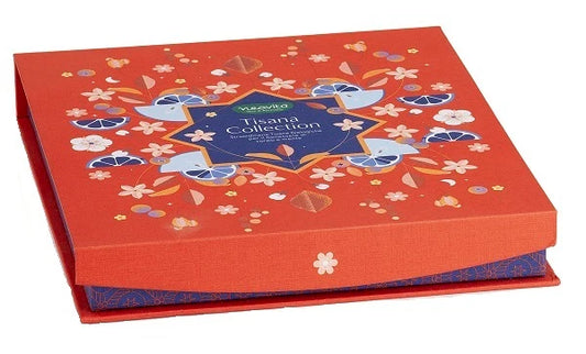 Neavita - Cofanetto BIO Rosso 9 scomparti con 27 Tisane in filtro assortite