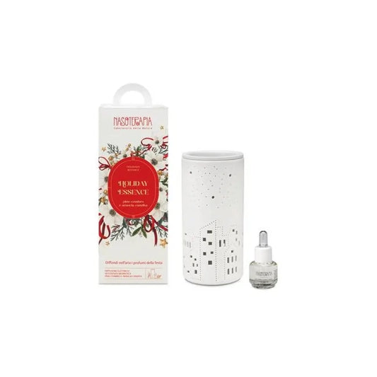 Nasoterapia Kit Holiday Essence Diffusore Elettrico Christmas Town + Essenza Aromatica 15 ml