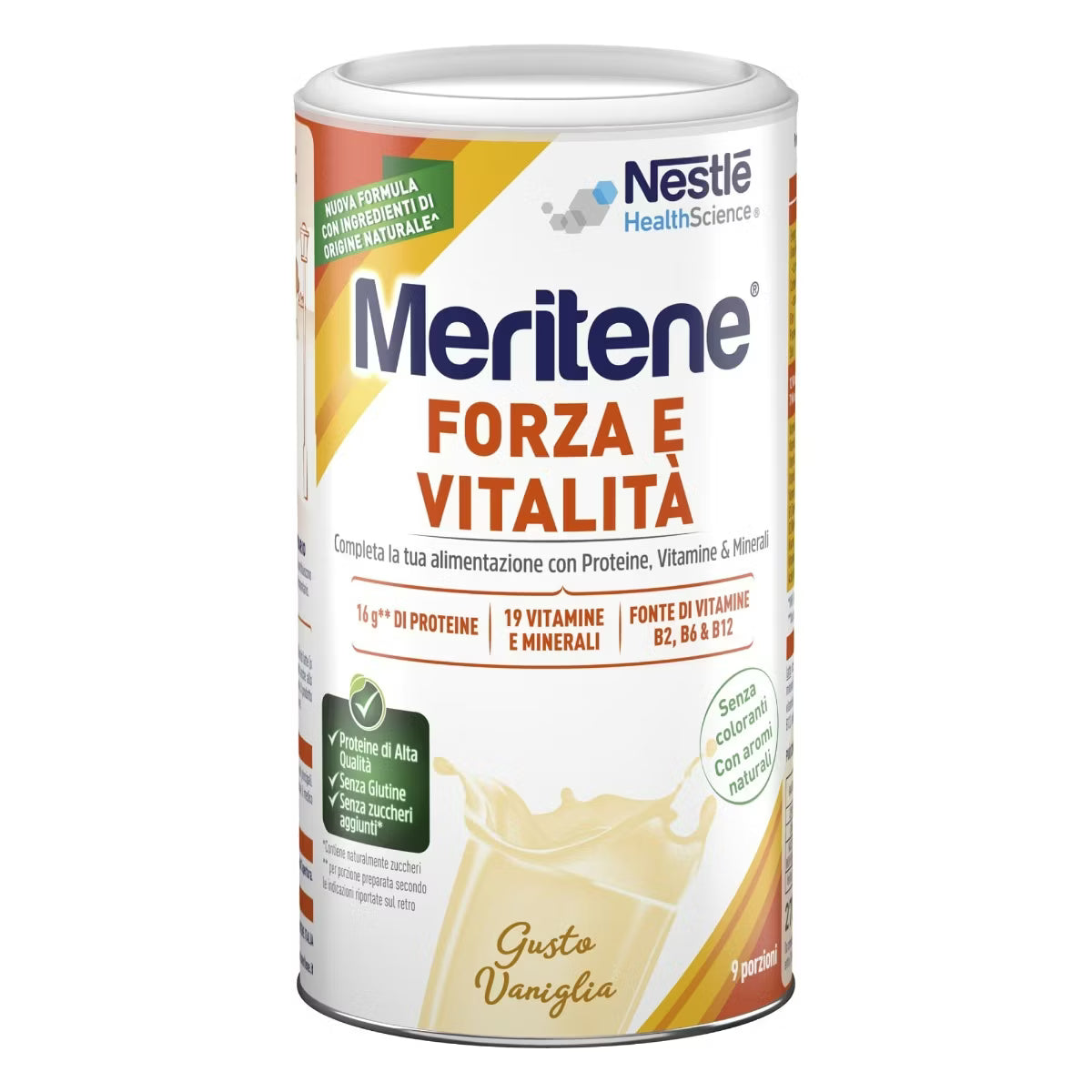 Meritene - Forza e Vitalità polvere gusto vaniglia Barattolo da 270g