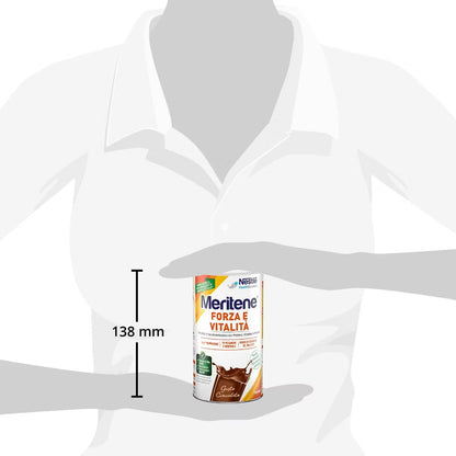Meritene - Forza e Vitalità polvere gusto cioccolato Barattolo da 270g