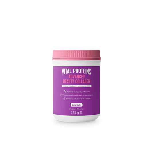 Vital Proteins - ADVANCED BEAUTY COLLAGEN, Integratore di collagene in polvere Barattolo da 315g
