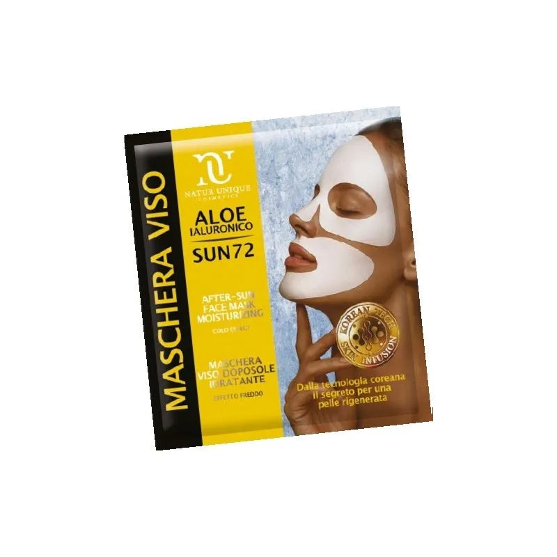 Natur Unique - Sun72 K-maschera viso doposole idratante effetto freddo per sollievo immediato 18g
