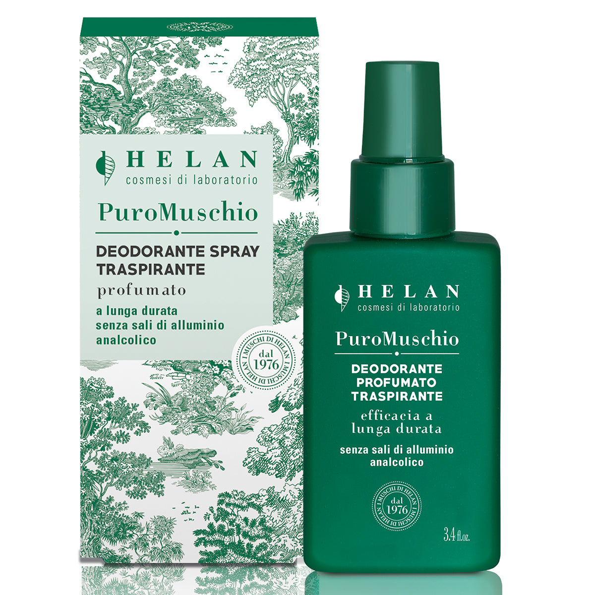Helan- Puro Muschio Deodorante Profumato traspirante in spray 100 ml