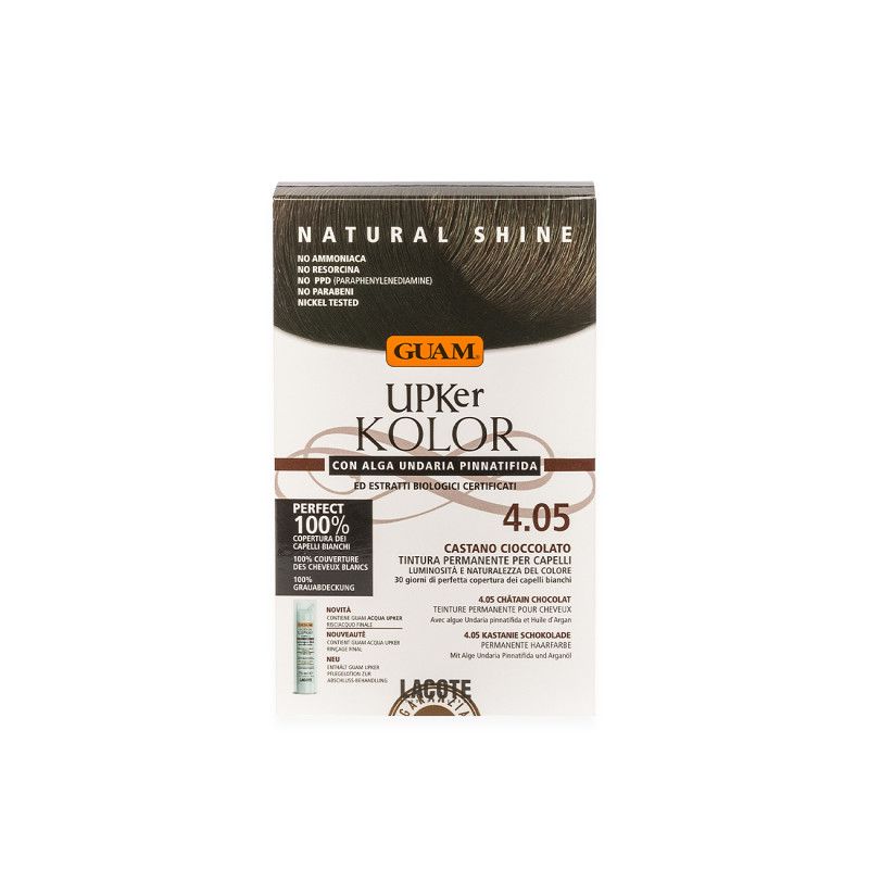 Tinta UPKer Natural Shine Tintura permanente Con Alga Undaria Pinnatifida
