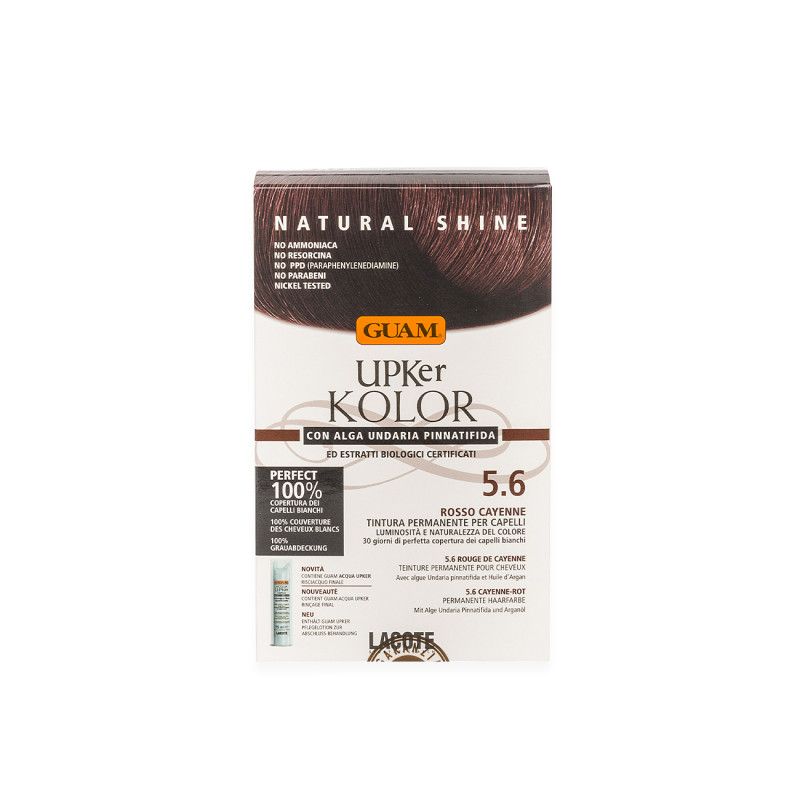 Tinta UPKer Natural Shine Tintura permanente Con Alga Undaria Pinnatifida