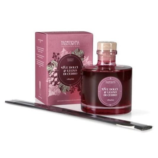 Nasoterapia - Diffusore a Bastoncini Uve Dolci e Legno di Cedro 200 ml